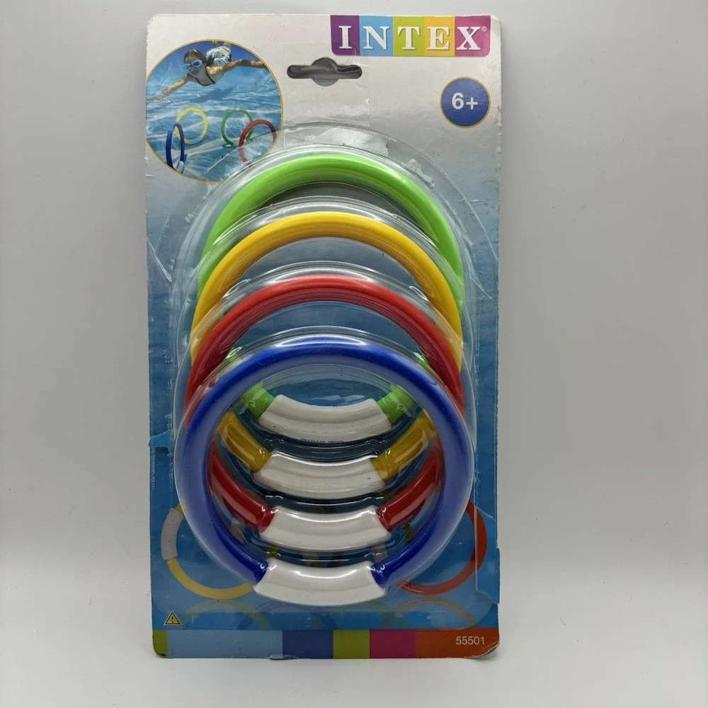4pcs Underwater Diving Toys – Colorful Sinking Pool Game Set for Kids -‎ NEW